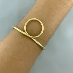 Bracelete com Circulo Semijoia
