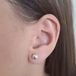 Brinco Bola 6x6mm Prata 925