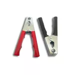 KIT COM 2 GARRAS JACARE 100A PARA CABO DE BATERIA PRETO E VERMELHO