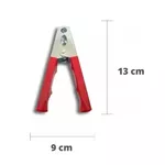 KIT COM 2 GARRAS JACARE 300A PARA CABO DE BATERIA PRETO E VERMELHO
