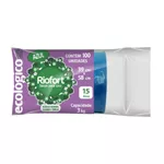 100 SACOS PARA LIXO 39 X 58CM CAPACIDADE 3KG / 15LITROS