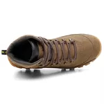 Bota Coturno Cano Médio Couro Legítimo Chicago Castor Masculina Adventure Trilha Com C.A
