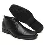 Sapato Social Sândalo Cano Alto Plaza Preto