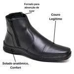 Bota Sândalo Social Tower Preta