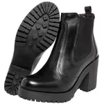 Combo Bota Feminina Naomi Elastico Preto/Cafe
