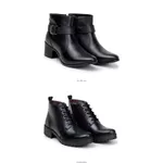 Combo 2 Botas Femininas Avery/Athena Preta