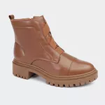 Coturno Soft Cano Curto Castanho Santa Moça