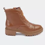 Coturno Soft Cano Curto Castanho Santa Moça
