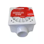 Ralo Sifonado Quadrado Branco 100X40mm Branco 311 Durin 