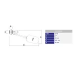 Torneira Bóia Plástica 1/2'' para Caixa de Descarga 195