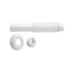 Tubo de Ligação Ajustável Branco para Vaso Sanitário 290403 Blukit