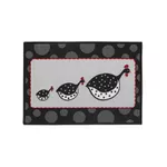 Tapete Clean Kasa Cozinha Galinha D'Angola 50 x 70cm 1415006COZ Kapazi