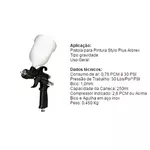 Pistola De Pintura Stylo Plus 1,0mm 