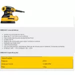 Lixadeira Roto Orbital 5" Dwe6421 275w Dewalt