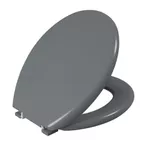 Assento Sanitário Oval Almofadado Astra Cinza 1