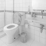 Kit de Acessórios para Banheiro com 2 peças Astra Marmorizado Branco