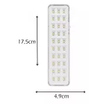 Luminária De Emergência Super Slim Segurimax 30 Leds