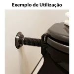 Tubo Ligação Vaso Sanitário Ajustável Preto 290419 Blukit