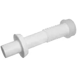 Tubo Ligação 25cm Branco para Vaso Sanitário com Canopla de Parede e Espude Astra
