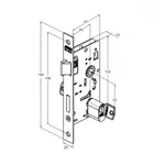 Fechadura Exterma 803/33 Inox Stam