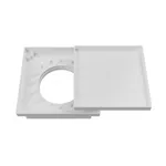 Ralo Oculto Quadrado Universal de 10x10cm Branco JR