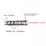 Corrente de Transmissão Simples 3/4" Asa 60