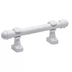 Varão de Cortina Branco 2m com Suporte