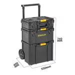Caixa 3 em 1 Quick-Link Com Rodas 7" STST83319-1 Stanley