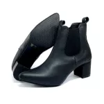 Bota Feminina Social Lirom Cano Curto Elástico Preta