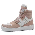 Tenis Feminino Sneakers Lirom Fitness Rosê e Branco