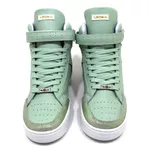Tenis Feminino Sneakers Lirom Fit Em Couro Verde