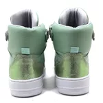 Tenis Feminino Sneakers Lirom Fit Em Couro Verde
