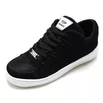 Tênis Casual Conforto Top Fitness Cano Baixo Preto/Branco