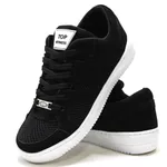 Tênis Casual Conforto Top Fitness Cano Baixo Preto/Branco