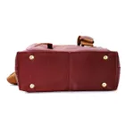 Bolsas Femininas De Couro Legitimo Lirom Macio Alta Qualidade Marsala