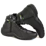 Bota Motociclista Pedal2 Cano Curto Com Ziper Preta