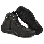 Bota Motociclista Pedal2 Cano Curto Com Ziper Preta