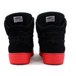 Tenis Sneakers Cano Alto Top Fitness Preto/Vermelho