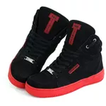 Tenis Sneakers Cano Alto Top Fitness Preto/Vermelho