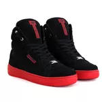 Tenis Sneakers Cano Alto Top Fitness Preto/Vermelho