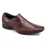 Sapato Masculino Social Rafarillo Em Couro 34054-102 Mogno Mogno