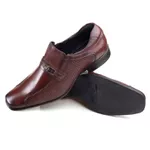 Sapato Masculino Social Rafarillo Em Couro 34054-102 Mogno Mogno