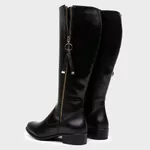 Bota Feminina Montaria Rafaela em Couro Preto 