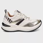 TENIS SNEAKER LYZ Branco/Dourado/Zebra