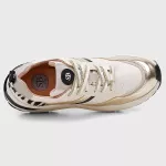 TENIS SNEAKER LYZ Branco/Dourado/Zebra