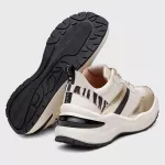 TENIS SNEAKER LYZ Branco/Dourado/Zebra