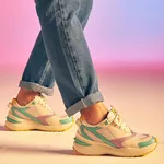 TENIS SNEAKER NINA Branco/Turqueza/Lilás