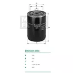 Filtro Óleo Lubrificante Motor Caminhão Volvo FH, FM, NH, NL (Secundário)