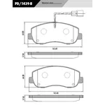 Pastilha Freio Diant Van Renault Master Nova 2.3 2013/ c/sensor PD1439B