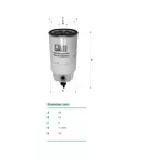 Filtro Combustível Diesel Silverado,VW 8-140 Motor MWM 4.10/6.10 TCA